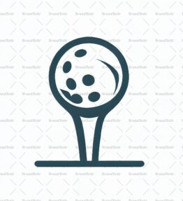 Golftee und Ball